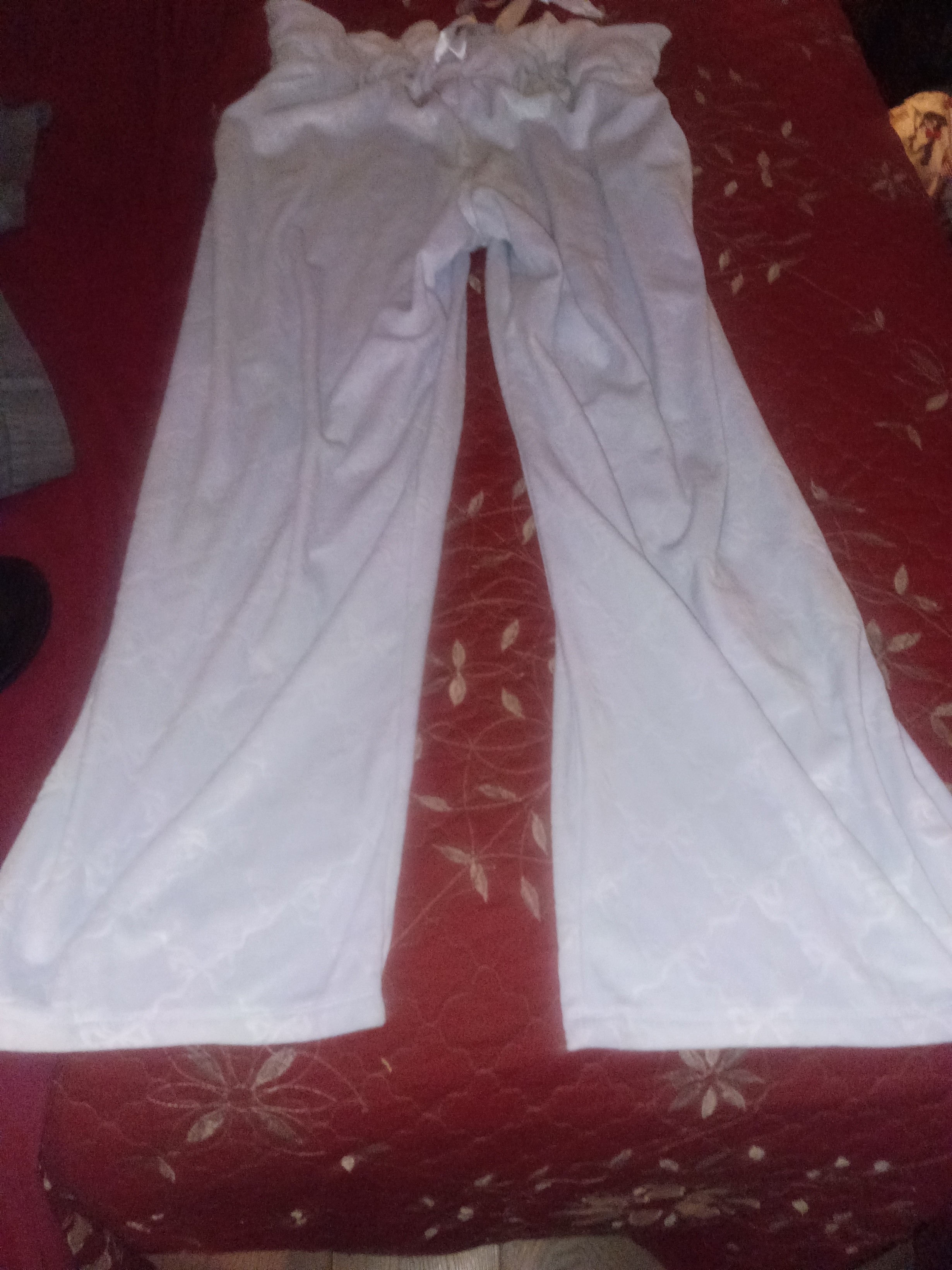 Light Blue Lounge Pants With Drawstring Waist